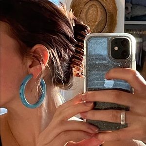 Machete Large Blue Hoops